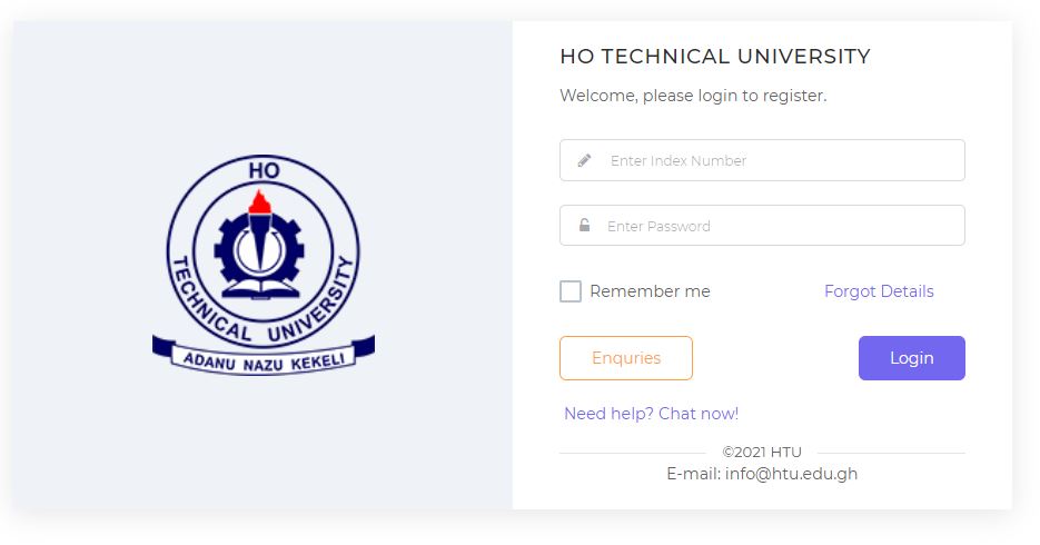 Htu Student Portal Login Ho Technical University