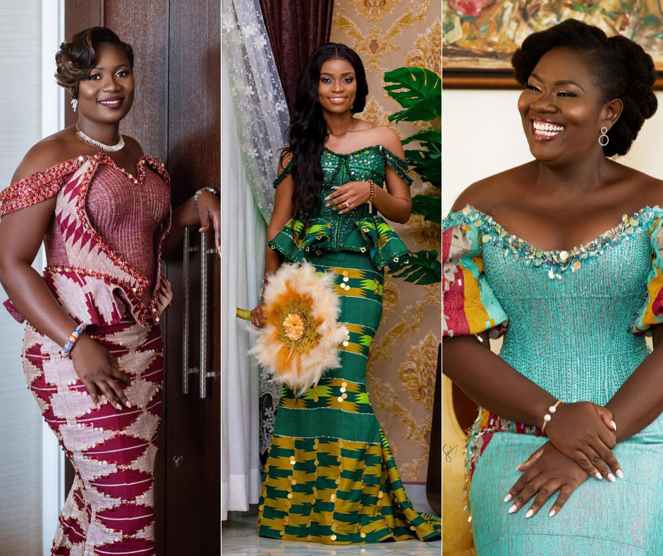 33 Stunning Green Kente Styles For Bride's To Be – African Fashion ...