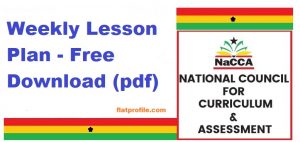 NaCCA Weekly Lesson Plan- Free Download | Flatprofile