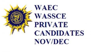 WAEC Ghana - Nov/Dec Registration Fees & Procedures