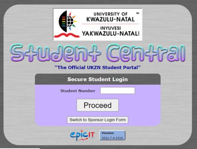 UKZN Student Central Portal Login sc.ukzn.ac.za