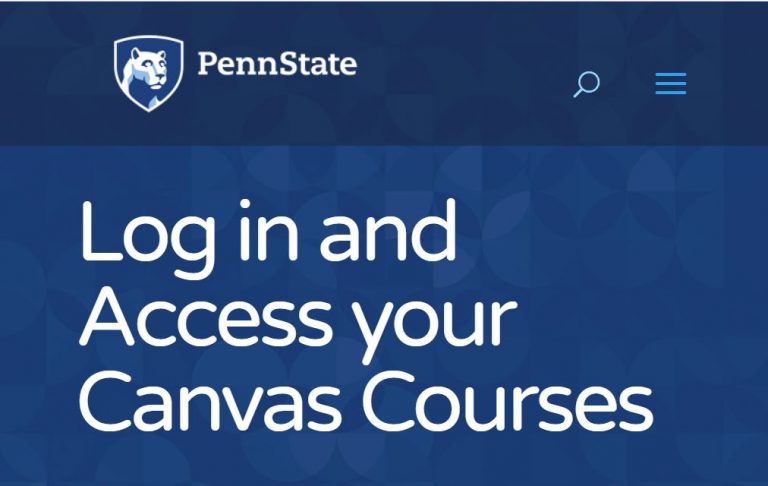 PSU Canvas Login Penn State Get Started   Penn State Canvas Login 768x486 