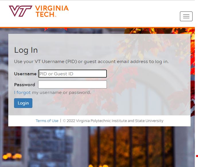 Hokie Spa Virginia Tech student account password reset process