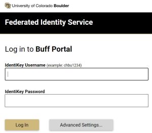 CU Buff Portal - Login | University Of Colorado Boulder