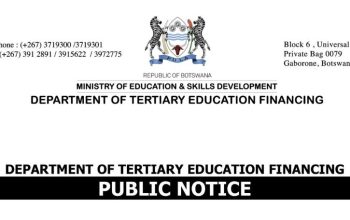 Botswana Online DTEF Government Sponsorship