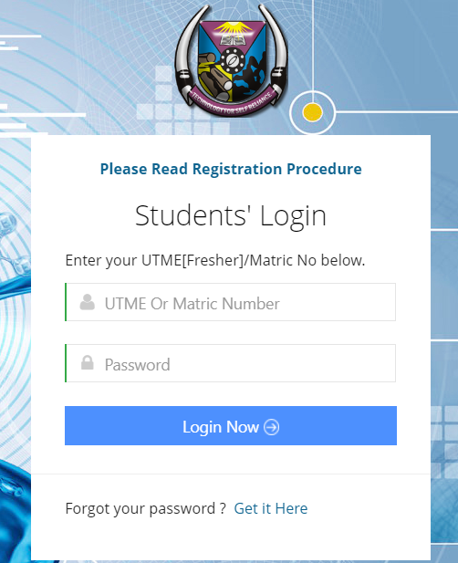 FUTA Student Portal - firars.futa.edu.ng | Registration