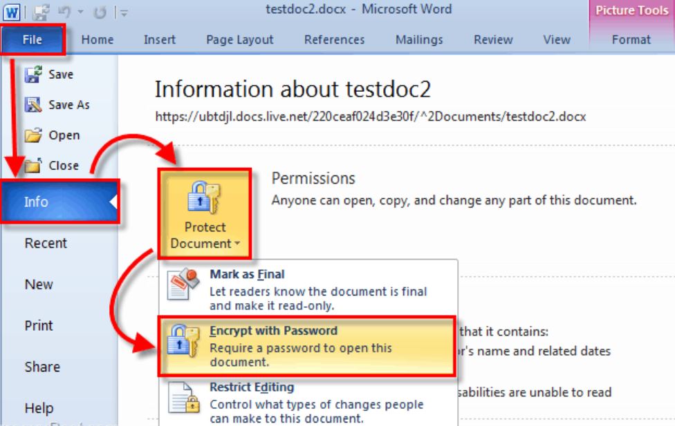 How To Reset Password On Microsoft Word Document