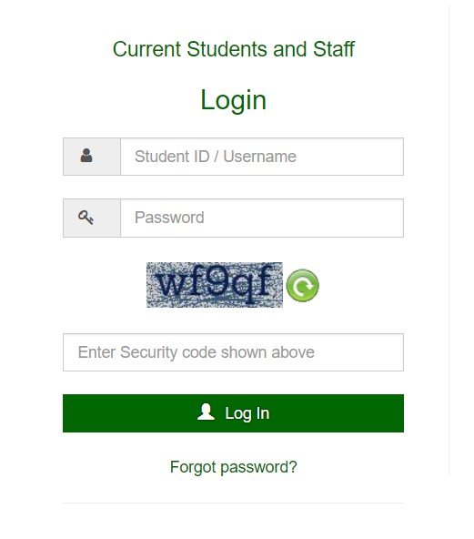 UNZA Student Portal - Login | University of Zambia