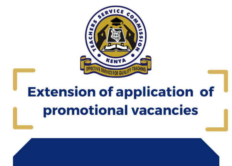 TSC Promotional Vacancies and Requirements 2024 Detailed