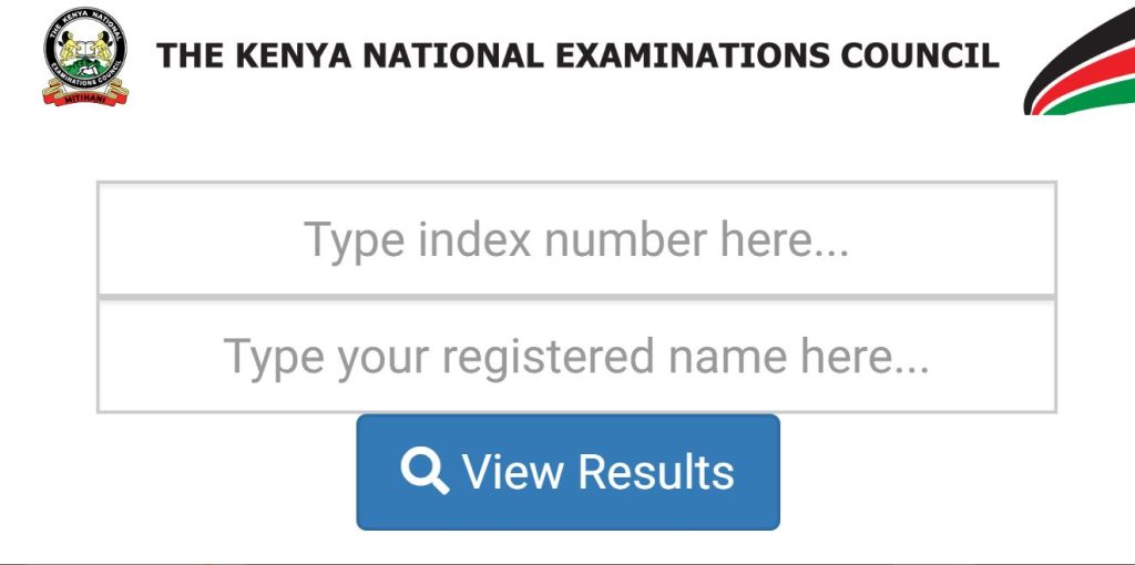 KCSE Results Checker - Login | View Result