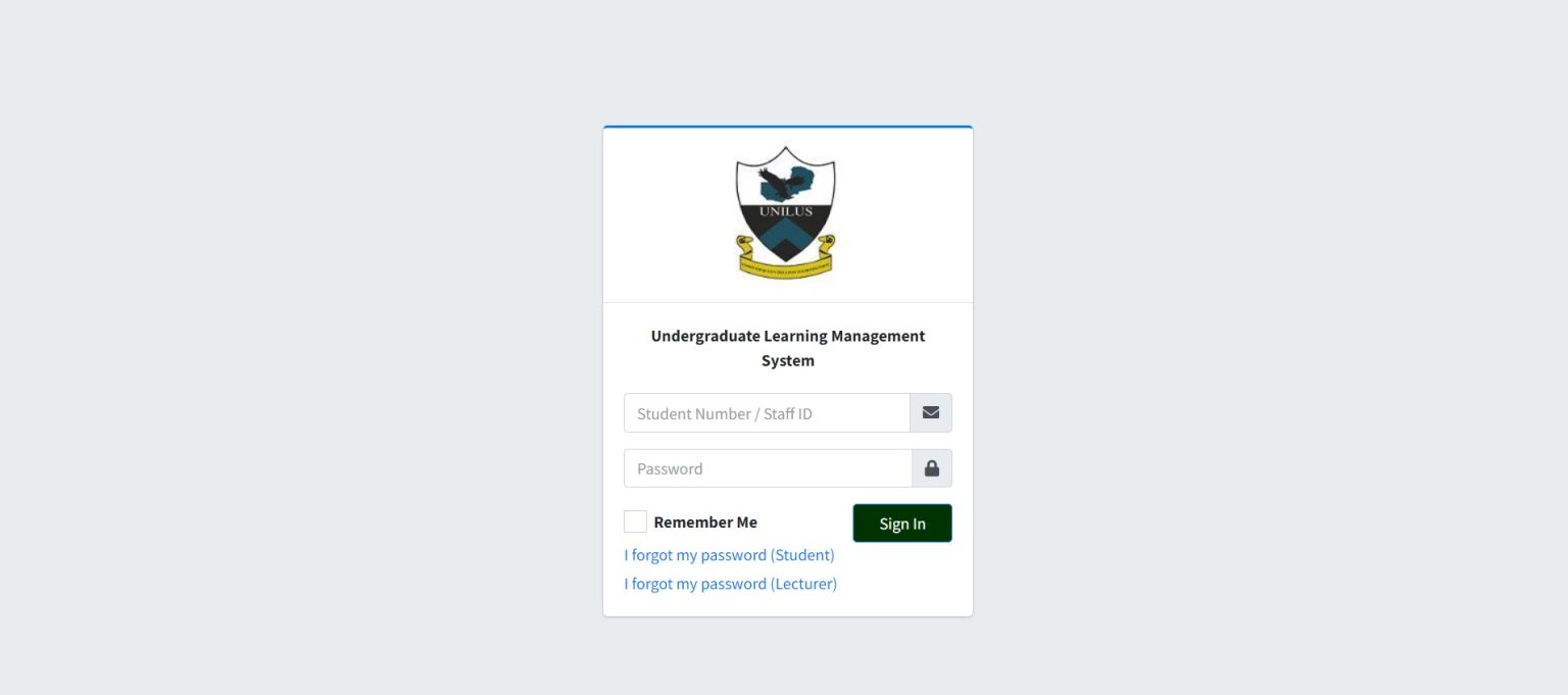 UNILUS ELearning Portal - University Of Lusaka