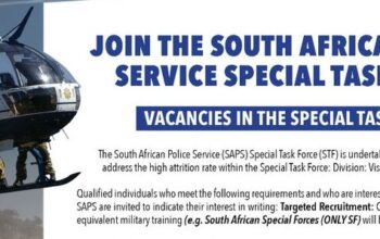 SAPS Special Task Force Vacancies