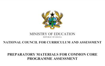 Test Materials for Common Core Programme Curriculum